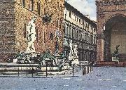 AMMANATI, Bartolomeo The Fountain of Neptune  lll oil painting on canvas